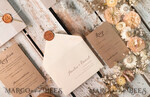 WEDDING INVITATIONS rustic / country / shabby chick Rustic Wedding Invitations Uk Real Gypsophila Vellum Wrap with Wax Seal Baby Breath Flowers on HandMade Envelope11