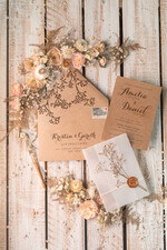 WEDDING INVITATIONS rustic / country / shabby chick Rustic Wedding Invitations Uk Real Gypsophila Vellum Wrap with Wax Seal Baby Breath Flowers on HandMade Envelope11