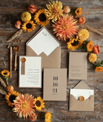 WEDDING INVITATIONS rustic / country / shabby chick Wedding invitations custom eco kraft stationery, wedding invitations with wax seal and hand made envelope, Rustic invitations 13