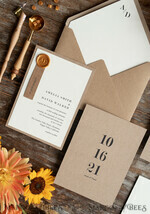 WEDDING INVITATIONS rustic / country / shabby chick Wedding invitations custom eco kraft stationery, wedding invitations with wax seal and hand made envelope, Rustic invitations 13