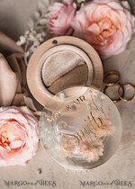 RING BEARER BOXES & PILLOWS Epoxy Wedding rings Box epoxy resin and wood wedding ring box for ceremony, Boho Epoxy Wedding Ring Boxes his hers, Transparent Epoxy dubble Ring Box for wedding, Wood resin flowers Marriage Proposal Ring Box22