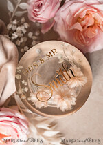 RING BEARER BOXES & PILLOWS Epoxy Wedding rings Box epoxy resin and wood wedding ring box for ceremony, Boho Epoxy Wedding Ring Boxes his hers, Transparent Epoxy dubble Ring Box for wedding, Wood resin flowers Marriage Proposal Ring Box22