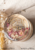 RING BEARER BOXES & PILLOWS Epoxy Wedding rings Box epoxy resin and wood wedding ring box for ceremony, Boho Epoxy Wedding Ring Boxes his hers, Transparent Epoxy dubble Ring Box for wedding, Wood resin flowers Marriage Proposal Ring Box30