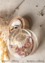 RING BEARER BOXES & PILLOWS Epoxy Wedding rings Box epoxy resin and wood wedding ring box for ceremony, Boho Epoxy Wedding Ring Boxes his hers, Transparent Epoxy dubble Ring Box for wedding, Wood resin flowers Marriage Proposal Ring Box30