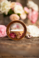 RING BEARER BOXES & PILLOWS Epoxy Wedding rings Box Personalised wedding box his and hers, rustic glam wedding ring box  • handmade ring bearer box • velvet luxury ring box21