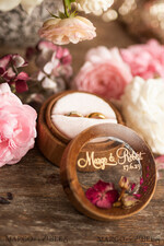 RING BEARER BOXES & PILLOWS Epoxy Wedding rings Box Personalised wedding box his and hers, rustic glam wedding ring box  • handmade ring bearer box • velvet luxury ring box21