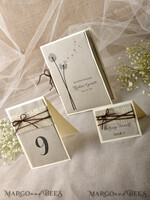 PLATZKARTEN / TISCHKARTEN  
 Rustikale Eco-Hochzeitsplatzkarten Rustikale Eco Braune Hochzeitsplatzkarten, Elfenbein Stoff mit dunklem Bindfaden, eleganter schwarzer Druck, zarte Hochzeitsstationery, rustikale Begleitkarten, bearbeitbarer Text5