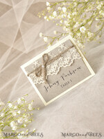 PLACE CARDS / TABLE CARDS Rustic Eco Wedding Place cards Romantic Eco Wedding Place Cards with Elegant White Lace and Brown Burlap Twine, Rustic Wedding Stationery, Delicate Wedding Place Cards, Rustic Escort Cards9