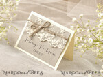 PLACE CARDS / TABLE CARDS Rustic Eco Wedding Place cards Romantic Eco Wedding Place Cards with Elegant White Lace and Brown Burlap Twine, Rustic Wedding Stationery, Delicate Wedding Place Cards, Rustic Escort Cards9
