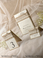 PLATZKARTEN / TISCHKARTEN  
 Rustikale Eco-Hochzeitsplatzkarten Rustikale Ivory Spitzen-Hochzeitsplatzkarten, Eco Platzkarten mit Jute-Schnur, eleganter schwarzer Druck, zarte Hochzeitsstationery, bearbeitbarer Text, rustikale Platzkarten4