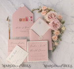 WEDDING INVITATIONS vintage lace/ rustic lace 19