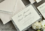 WEDDING INVITATIONS vintage lace/ rustic lace Personalized ivory Wedding invitations Vintage Lace Invites Sage green 18