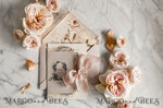 HOCHZEITS EINLADUNGEN vintage Spitze / rustikale Spitze Personalisierte Goldene Hochzeitseinladungen Vintage Spitze Einladungen Beige45
