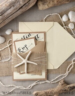 WEDDING INVITATIONS passport to love/ beach wedding invites  Beach Wedding invitations starfish burlap belly band  Wedding Invites destination wedding Cards with  pearls6