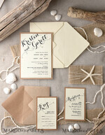 WEDDING INVITATIONS passport to love/ beach wedding invites  Beach Wedding invitations starfish burlap belly band  Wedding Invites destination wedding Cards with  pearls6