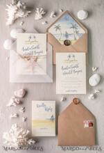 HOCHZEITS EINLADUNGEN Pass zur Liebe / Strandhochzeits-Einladungen Strandhochzeits Einladungen Seestern Hochzeitskarten Tropische Hochzeitskarten mit Jute Schnur Pergamentumschlag19