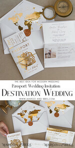 HOCHZEITS EINLADUNGEN Pass zur Liebe / Strandhochzeits-Einladungen Weißer Goldener Pass Hochzeitseinladung, Goldene Flugzeug Hochzeitseinladungen Boarding Pass, Reisepass Hochzeitseinladungen im Ausland, Zielhochzeitseinladungen, Reisekarten Hochzeitspapeterie, Boarding Pass Einladungen11