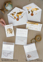 HOCHZEITS EINLADUNGEN Pass zur Liebe / Strandhochzeits-Einladungen Weißer Goldener Pass Hochzeitseinladung, Goldene Flugzeug Hochzeitseinladungen Boarding Pass, Reisepass Hochzeitseinladungen im Ausland, Zielhochzeitseinladungen, Reisekarten Hochzeitspapeterie, Boarding Pass Einladungen11