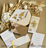 HOCHZEITS EINLADUNGEN Pass zur Liebe / Strandhochzeits-Einladungen Goldene Weiße Pass Hochzeitseinladung, Goldene Hochzeitskarten Boarding-Pass, Maßgeschneiderte Reisepass-Hochzeitseinladungen im Ausland, Hochzeitskarten für Destination Griechenland, Reisekarten Hochzeitsstationary, Weltkarte12