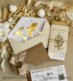 HOCHZEITS EINLADUNGEN Pass zur Liebe / Strandhochzeits-Einladungen Goldene Weiße Pass Hochzeitseinladung, Goldene Hochzeitskarten Boarding-Pass, Maßgeschneiderte Reisepass-Hochzeitseinladungen im Ausland, Hochzeitskarten für Destination Griechenland, Reisekarten Hochzeitsstationary, Weltkarte12