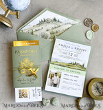 HOCHZEITS EINLADUNGEN Pass zur Liebe / Strandhochzeits-Einladungen Sage Green Passagier Hochzeitseinladung, Hochzeitskarten Boarding Pass, Toskana Passagier Hochzeitseinladungen im Ausland, Destination Hochzeitseinladungen, Reisekarten Hochzeitspapeterie15
