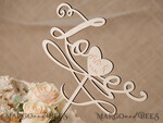 CAKE TOPPER RUSTIC wedding cake topper, wooden6