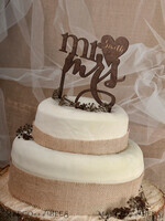 CAKE TOPPER RUSTIC topper, wooden3