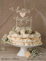 TORTENDEKORATION  
 RUSTIKAL  
 Hochzeitstorte Topper, rustikal6