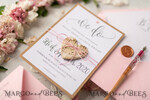 HOCHZEITS EINLADUNGEN Elegante Einladungen Klassische Karten Vintage Holzhochzeitskarten, elegante Birkenherz-Hochzeitseinladungen, maßgeschneiderte pinke Hochzeitseinladungen, handgemachte Hochzeitspapeterie.19