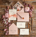 HOCHZEITS EINLADUNGEN Elegante Einladungen Klassische Karten Maßgeschneiderte pinke Hochzeitseinladungen, elegante Fine-Art-Hochzeitseinladungen, Vintage-Blush-Pink-Einladungsset, minimalistische Hochzeitsstationery.8