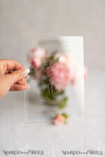 WEDDING INVITATIONS Elegant Invites Classic Cards Luxury Acrylic Plexi Wedding Invitations, Elegant Pink Wedding Cards, Minimalistic And Simplistic Wedding Invites, Glamour Wedding Stationery6