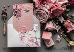 WEDDING INVITATIONS Elegant Invites Classic Cards Luxury Floral Acrylic Plexi Wedding Invitations, Romantic Blush Pink Wedding Invites, Vintage Wedding Invitation Suite, Elegant And Handmade Wedding Cards36