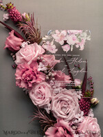 WEDDING INVITATIONS Elegant Invites Classic Cards Luxury Floral Acrylic Plexi Wedding Invitations, Romantic Blush Pink Wedding Invites, Vintage Wedding Invitation Suite, Elegant And Handmade Wedding Cards36