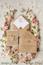 WEDDING INVITATIONS Elegant Invites Classic Cards  Vintage Wooden Wedding Invitations, Elegant Birch Heart Wedding Cards, Bespoke Eco Paper Wedding Invites, Affordable And Handmade Wedding Stationery21