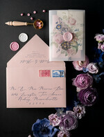 WEDDING INVITATIONS Elegant Invites Classic Cards Luxury Acrylic Plexi Wedding Invitations, Romantic Blush Pink Wedding Invites With Vellum Cover, Elegant Royal Navy Wedding Cards, Bespoke Floral Wedding Invitation Suite30