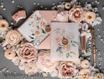 WEDDING INVITATIONS Elegant Invites Classic Cards  Romantic Blush Pink Wedding Invitations, Luxury Frozen Acrylic Plexi Wedding Invites, Elegant Floral Wedding Cards, Handmade Vellum Wedding Invitation Suite14