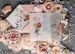 WEDDING INVITATIONS Elegant Invites Classic Cards  Romantic Blush Pink Wedding Invitations, Luxury Frozen Acrylic Plexi Wedding Invites, Elegant Floral Wedding Cards, Handmade Vellum Wedding Invitation Suite14