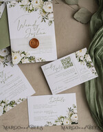 WEDDING INVITATIONS Elegant Invites Classic Cards Vintage Sage Green Wedding Invitations, Elegant Greenery Wedding Invites, Bespoke Vellum Wedding Invitation Suite, Minimalistic Green Wedding Cards10