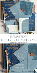 WEDDING INVITATIONS Elegant Invites Classic Cards Acrylic wedding invitations, dusty blue Wedding invitations online, acrylic invitations, Luxory Wedding Invitation Suite5