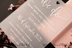 HOCHZEITS EINLADUNGEN Elegante Einladungen Klassische Karten Luxus Gefrorene Acryl Plexi Hochzeits Einladungen, Romantische Blush Pink Hochzeits Einladungen, Elegante Pfingstrose Hochzeitskarten, Minimalistische Hochzeitsstationery21