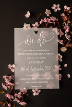 HOCHZEITS EINLADUNGEN Elegante Einladungen Klassische Karten Luxus Gefrorene Acryl Plexi Hochzeits Einladungen, Romantische Blush Pink Hochzeits Einladungen, Elegante Pfingstrose Hochzeitskarten, Minimalistische Hochzeitsstationery21