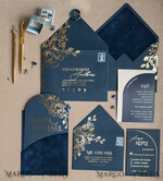 HOCHZEITS EINLADUNGEN Gold / Roségold / Silber / Glitzer Elegante Bogen-Hochzeitseinladungen Marineblau, Samt-Tasche Dunkelblau Gold Moderne Hochzeit, Hochzeitseinladungsset, Bogen-Samt-Taschen Einladungset16