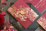 WEDDING INVITATIONS gold / rose gold / silver / glitter Golden Burgundy Wedding Invitations, Glamour Glitter Wedding Stationery, Elegant Black Wedding Invitation Suite, Gold Foil Luxury Arabic Wedding Cards16