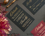 WEDDING INVITATIONS gold / rose gold / silver / glitter Golden Burgundy Wedding Invitations, Glamour Glitter Wedding Stationery, Elegant Black Wedding Invitation Suite, Gold Foil Luxury Arabic Wedding Cards16