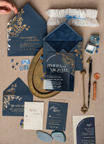 WEDDING INVITATIONS gold / rose gold / silver / glitter Navy Gold Arch Wedding invitations, Plexi Pocket Velvet Wedding Invitations, Dark Blue Gold Wedding Invitation Suite, Elegant  Wedding Cards33