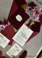 HOCHZEITS EINLADUNGEN Gold / Roségold / Silber / Glitzer Bordeaux Hochzeitseinladung, samtige burgunderrote und goldene Hochzeitseinladungen, königliche scharlachrote Hochzeitkarten11