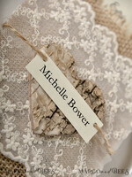 MENU & PROGRAMS rustic Burlap Silverware Holder With Wooden Heart, Rustic Lace table decor, Wedding Table Set, Table Setting, Burlap table decoration, Wedding Rustic Menu4