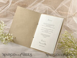 MENU & PROGRAMS rustic Rustic Wedding Program with Wooden Decoration, Barn Wedding Program, Eco Romantic Personalized Cards with Twine, Simple Ecru Wedding Program, Elegant Booklet Rustic Wedding Cards7