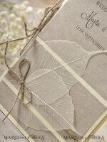 MENU & PROGRAMS rustic Eco Brown Wedding Program with twine, Barn Wedding Program, Rustic Romantic Personalized Cards, Simple Rustic Wedding Program, Elegant Booklet Wedding Cards7