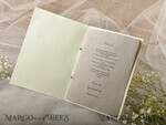 MENU & PROGRAMS rustic Rustic Dandelion Wedding Program with twine, Barn Wedding Program, Eco Romantic Personalized Cards, Simple Rustic Lace Wedding Program, Elegant Booklet Brown Wedding Cards7
